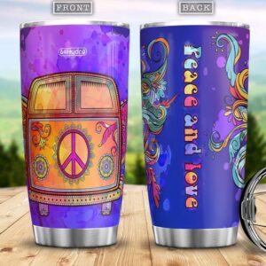 Hippie Van Peace And Love All Over Print  Tumbler