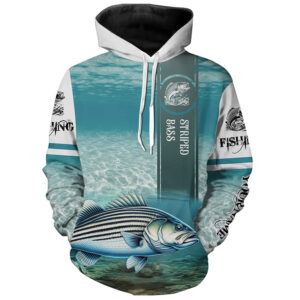 Striped Bass ( Striper) Fishing 3D All Over print shirts personalized fishing apparel for Adult and kid ND
